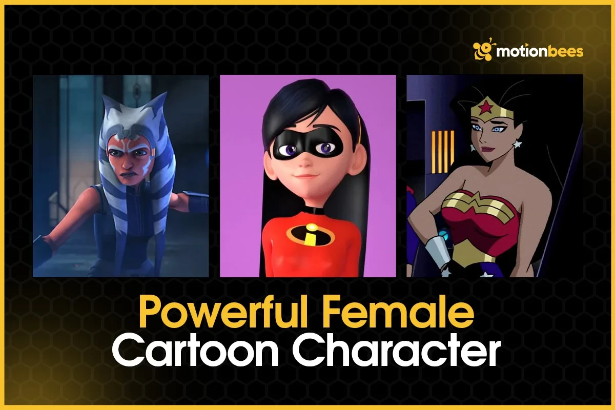 Powerful Female Cartoon Character