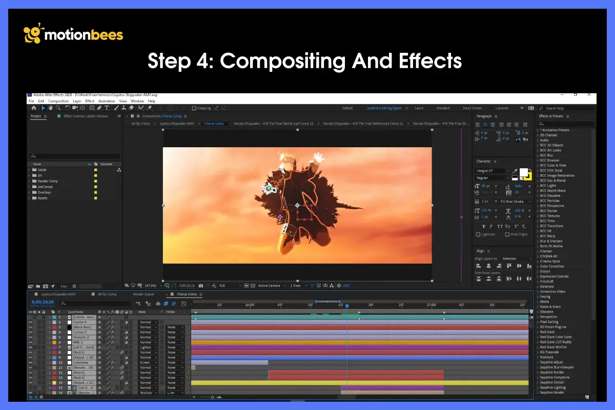 Step 4: Compositing and Effects