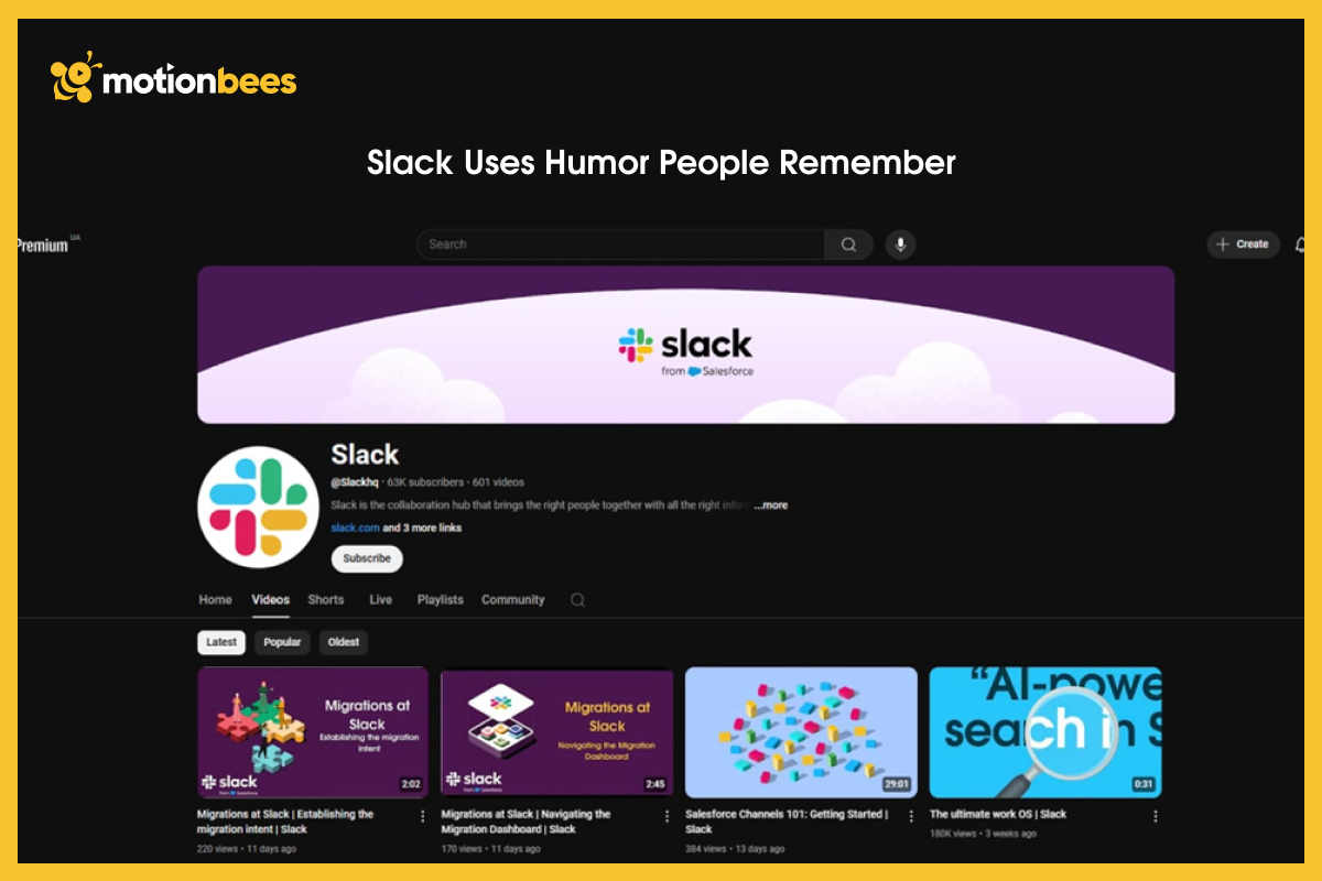 Slack uses Humor People Remember